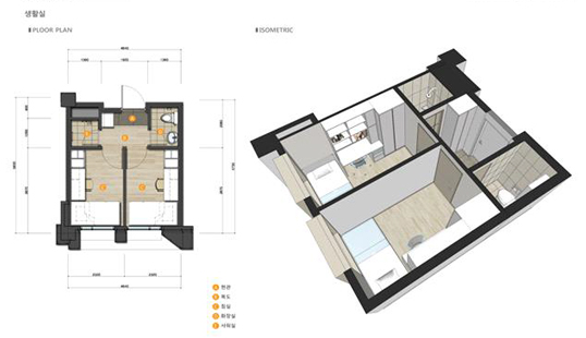 기숙사 평면도